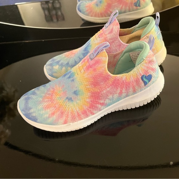 GIRLS SIZE 2 Sketchers Ultra Flex - Groovin Vibe Shoes - Picture 11 of 13